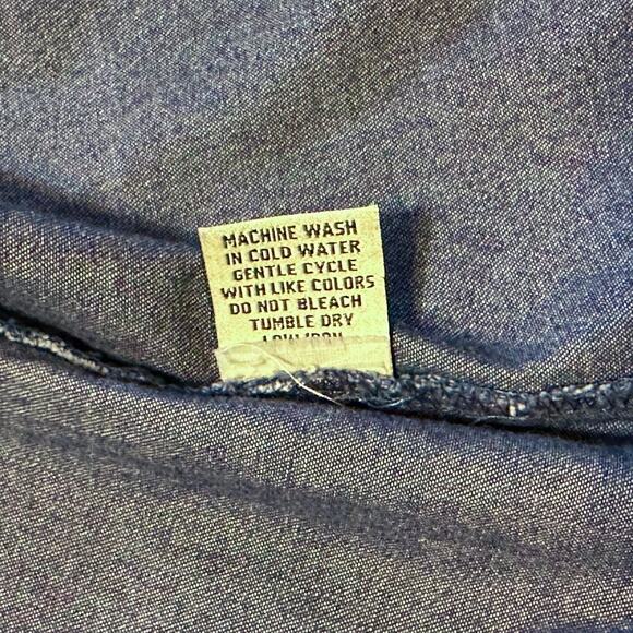 MPH Collection Plus Size Denim Tunic Shirt 2X Floral Applique 3/4 Sleeve Cottage - Picture 10 of 10